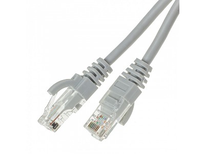 UTP Patch cable, cat. 5e,  1.0m, grey