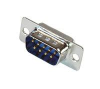 D-SUB male connector,  9p 