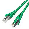 Patch cable S/FTP (PiMF) cat. 6A,  0.25 m, green