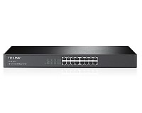 Unmanaged switch, 16x 10/100 RJ-45, 19" (TP-Link TL-SF1016)