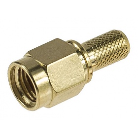 SMA male reverse pin connector (RP), crimp type, RG58