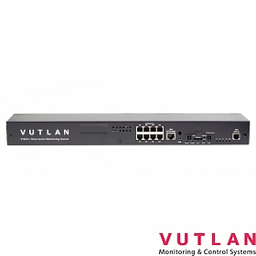 Vutlan VT825t, Monitoring unit 19" 1U; 8x analog; 1x CAN; 16x dry contact inputs 