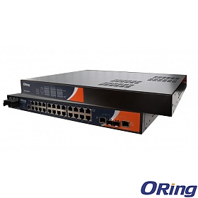 ORing RES-P9242GCL-HV, Managed switch, 24x 10/100Base-T(X) RJ45 Ports + 2x 10/100/1000 COMBO Ports with SFP, O/Open-Ring <30ms