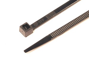 Cable ties, 4.8 x 300 mm, black 