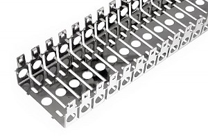 Mounting frame for 10 pairs module, 41 ways, dividable 