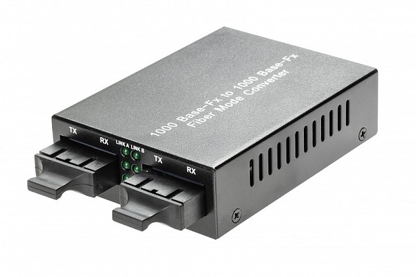Media converter 1000 Mbps MM/SM, 1310nm, 2/20km (Wave Optics, WO-KB-MSDS-0220K) 