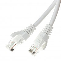 Patch cable UTP cat. 5e, 1.0 m, white