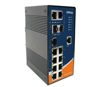 Switch zarz&aogon;dzalny,  7x 10/100 RJ-45 + 3 sloty SFP / RJ-45, O/Open-Ring <10ms (ORing IES-3073GC) 