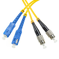 Patchcord SC/UPC-FC/UPC, SM, 9/125 duplex, G652D fiber, 1 m