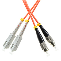 Patchcord SC/UPC-FC/UPC, MM, 50/125 duplex, OM2 fiber, 2 m