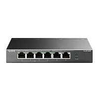 QLPP 6 Ports POE Switch,Active Power Over Ethernet POE Switch with 4 PoE Port 10/100Mbps,Plug and Play IEEE802.3af/at 78Watt