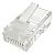 Modular male connector, 8P8C (RJ-45), flat, stranded, cat. 5e