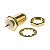 SMA female reverse pin connector (RP), bulkhead receptacle, 11.6 mm