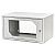 6U rack cabinet 19", wall-mounted, glass door, 350mm d.