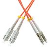 Patchcord SC/UPC-LC/UPC, MM, 50/125 duplex, OM2 fiber, 0.5 m