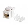 Keystone connector 8p8c, unshielded, cat. 6, 180°, short