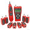 Cable tester RJ-45, w/LCD, wire tracker, 8 wiremap adapters (NOYAFA NF-388)
