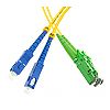 Patchcord LSH/APC-SC/UPC, SM, 9/125 duplex, G652D fiber, 1 m