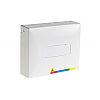 DIN Splice box, 4x SC simplex, no adaptors