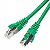 Patch cable S/FTP (PiMF) cat. 6A,  7.0 m, green