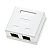 Surface-mount box, cat. 5e, 2x RJ-45, UTP, clipped, WT-2015