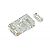 Modular male connector, 8P8C (RJ-45), round, stranded, cat. 6, w/insert bar