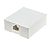 Surface box, 8P8C, standard, white