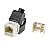Keystone connector 8p8c, unshielded, cat. 5e, 90°, white