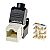 Keystone connector 8p8c, unshielded, cat. 6A, 90°, white