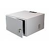 Wall-mounted 19" rack cabinet, 6U, steel door, 600mm d.