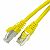 Patch cable S/FTP (PiMF) cat. 6A,  1.0 m, yellow, LSOH