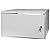 Wall-mounted 19" rack cabinet, 4U, steel door, 350mm d., flat pack