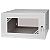 Wall-mounted 19" rack cabinet, 4U, glass door, 450mm d., flat pack
