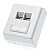 Surface-mount box, cat. 5e, 2x RJ-45, angled, STP