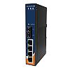 IES-1041FX-MM-SC, Industrial Slim Type 5-port Unmanaged Ethernet Switch, DIN, 4x 10/100 RJ-45 + 1x 100 MM SC, slim housing