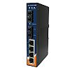 IES-1042FX-MM-SC, Industrial Slim Type 6-port Unmanaged Ethernet Switch, DIN, 4x 10/100 RJ-45 + 2x 100 MM SC, slim housing