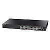 Managed switch,  24x 10/100/1000 RJ-45, 4 integrated 1G SFP ports, PoE, 19" (Edge-corE ECS2100-28PP)