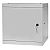 Wall-mounted 10" rack cabinet, 6U, steel door, 300mm, flat pack