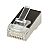 Modular male connector, 8P8C (RJ-45), round, stranded, cat. 6A, shielded