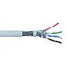 Cable S/FTP (PiMF)  Wave Cables, cat.6A, grey, LS0H, 4x2x26 AWG, Cu, 305 m, stranded