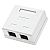 Cat. 6 UTP surface-mount box, 2x RJ-45