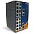 IES-1162GC, Industrial 18-port unmanaged Ethernet switch, DIN, 16x 10/100 RJ-45 + 2x SFP