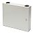 Wall-mount type fiber optic splice box, 6x SC duplex, no adaptors