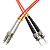 Fiber optic patch cord, LC/UPC-ST/UPC, MM, 50/125 duplex, OM2 fiber, L=5m