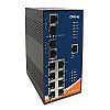Managed switch,  8x 10/100 RJ-45 PoE+ + 2 slide-in SFP slots w/DDM / RJ-45, O/Open-Ring <10ms (ORing IPS-3082GC-AT)
