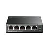 Unmanaged switch,  5x 10/100 RJ-45, PoE, desktop (TP-Link TL-SF1005LP)