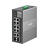 Managed switch, 8x 10/100/1000 RJ-45, 2x Gigabit SFP/RJ45 Combo, PoE++, DIN (TP-Link IES210GPP)