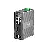 Managed switch, 4x 10/100/1000 RJ-45, 1x Gigabit SFP/RJ45 Combo, 1x SFP, DIN (TP-Link IES206G)