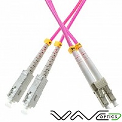 Patchcord SC/UPC-LC/UPC, MM, 50/125 duplex, OM4 fiber, 0.5 m