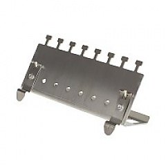 Frame for keystone jack 8 Port, DIN rail mounted